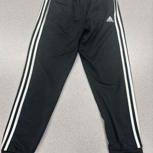 Adidas Kids Black Sweatpants with White Accents